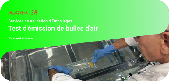 Test d'émission de bulles d'air