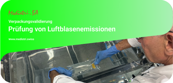 Prüfung von Luftblasenemissionen