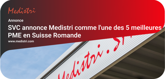 SVC annonce Medistri comme l'une des 5 meilleures PME en Suisse Romande